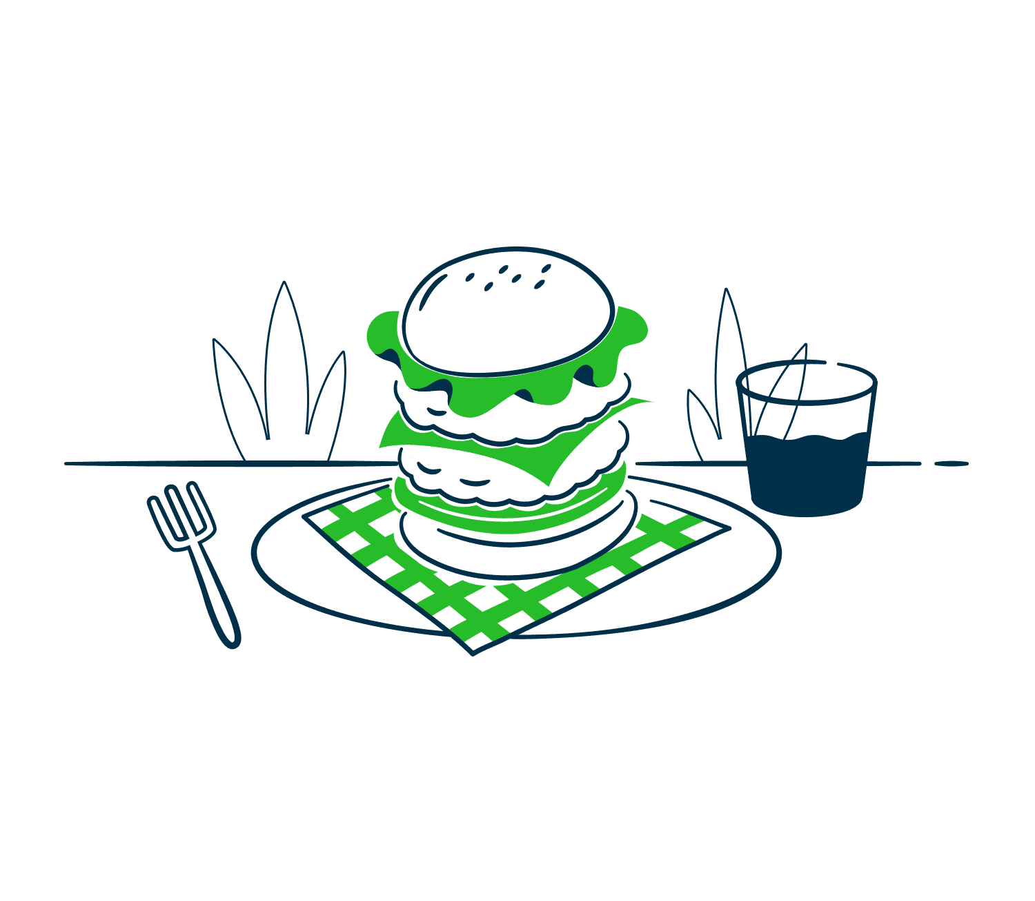 Burger illustration