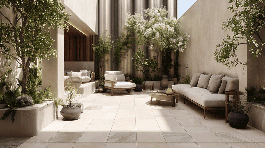 green leafed seedlings on black plastic pots