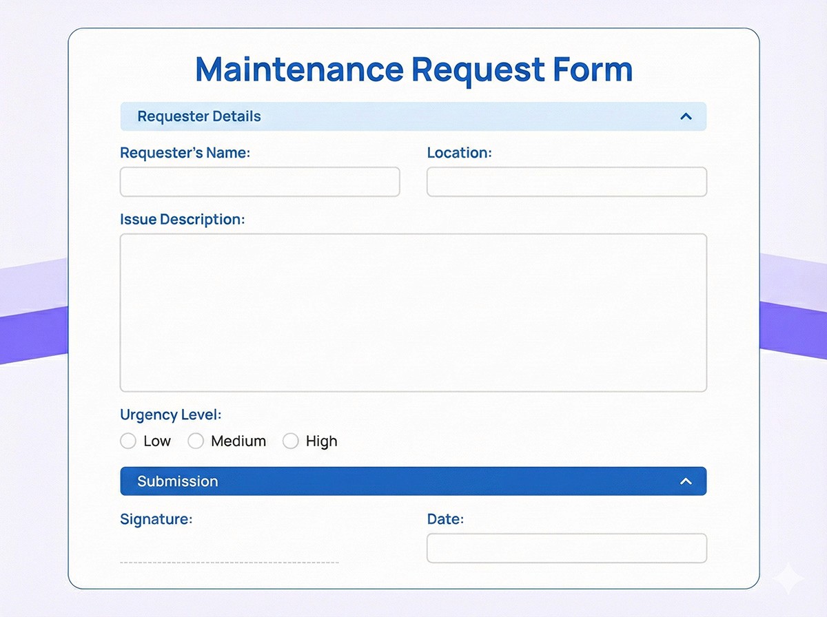Maintenance Request Form