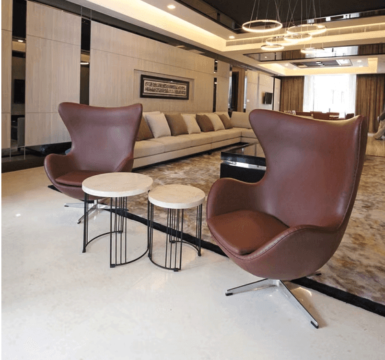 black office rolling chairs and table