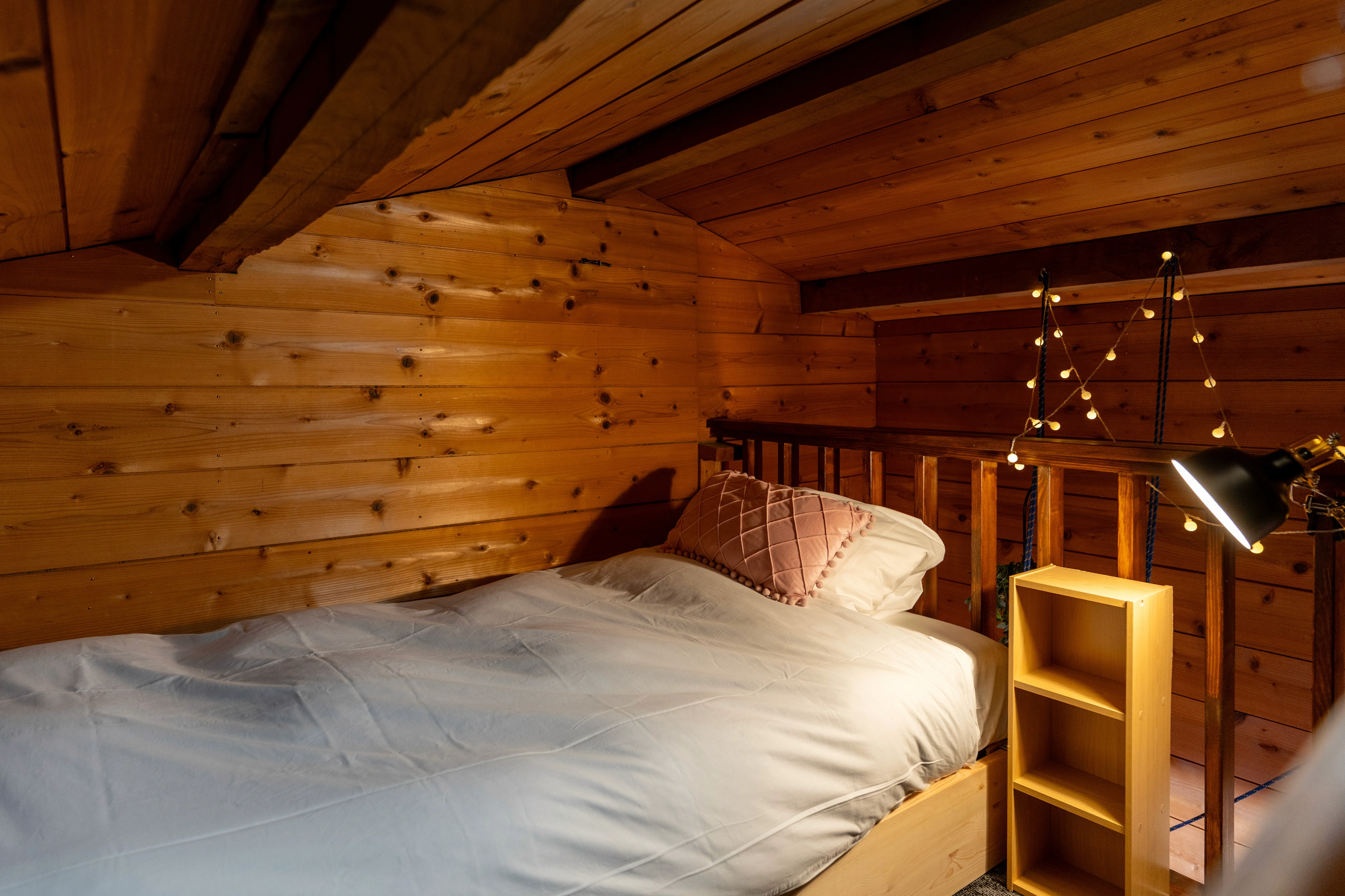 Quad room interior at Sneaky Peaks, Hakuba