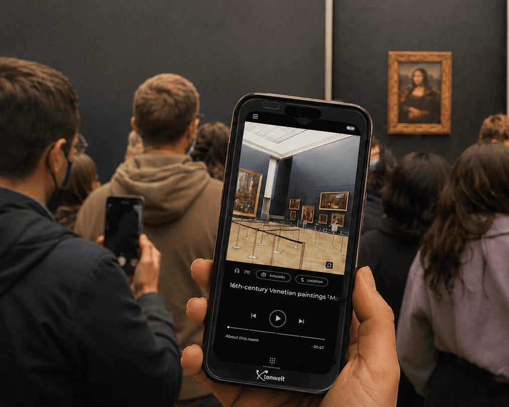 Multimedia guide in Louvre