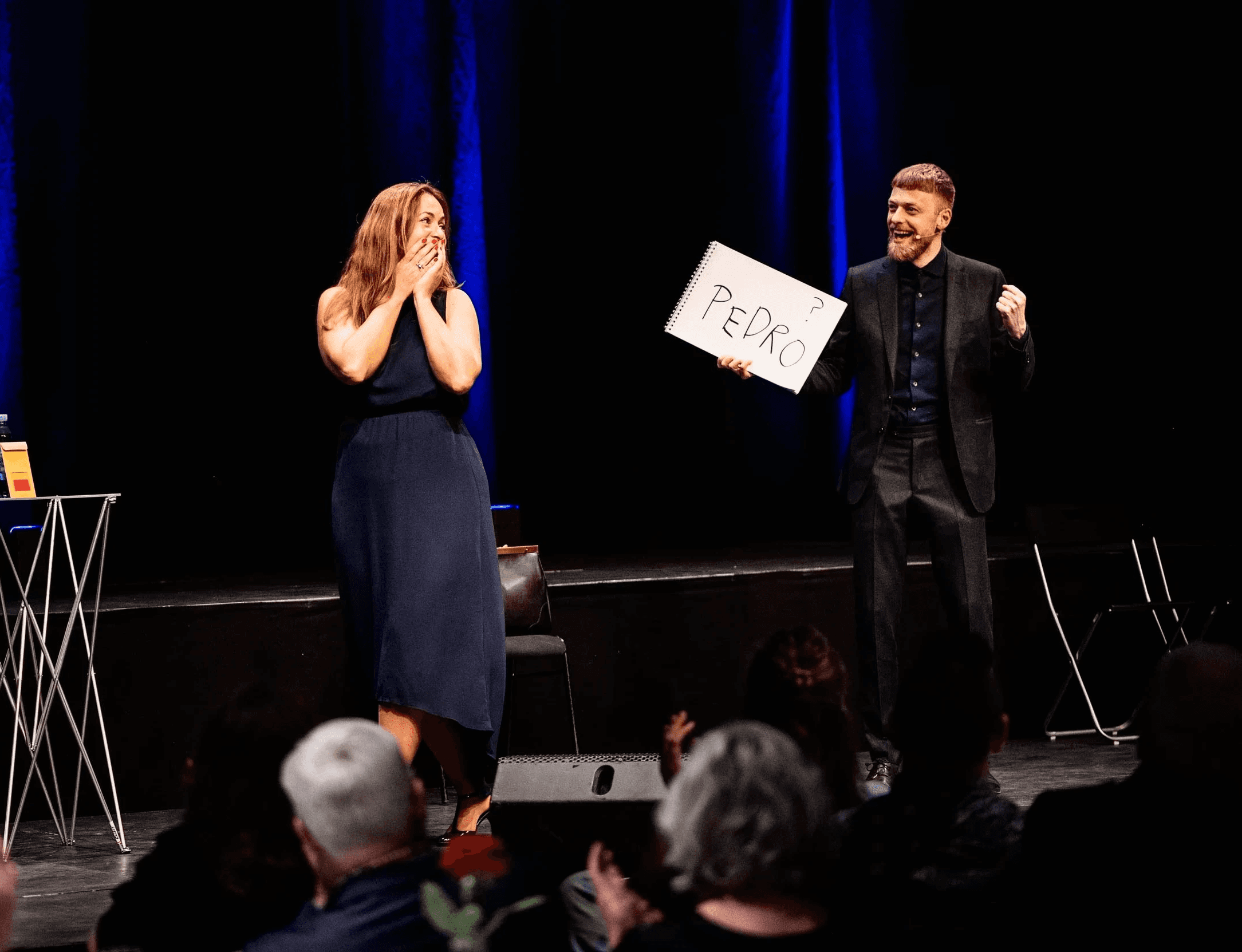 Deltager i manipulationsshow er imponeret