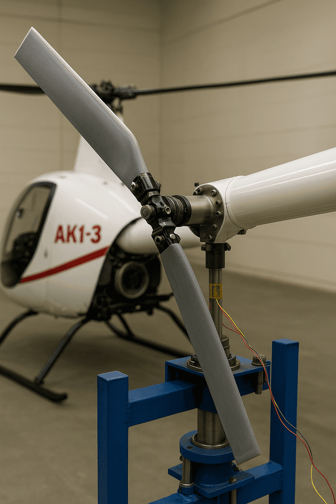 Study of Stress-Strain State of the Tail Rotor Blade of the Ultralight Helicopter AK1-3