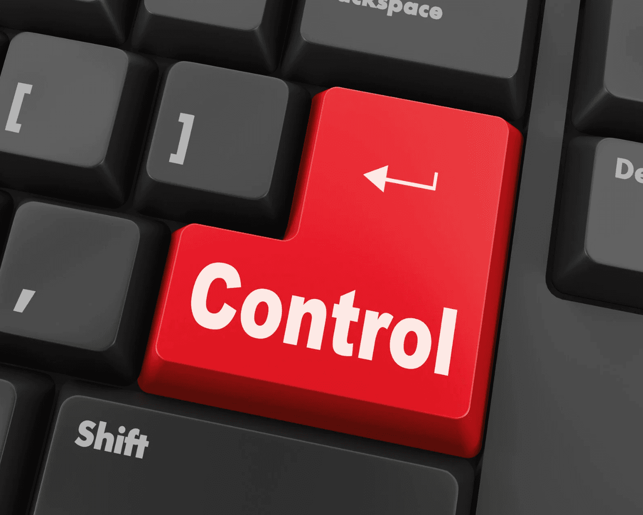 Red control key on keyboard symbolizing need for real-time campaign control in Amazon PPC automation software