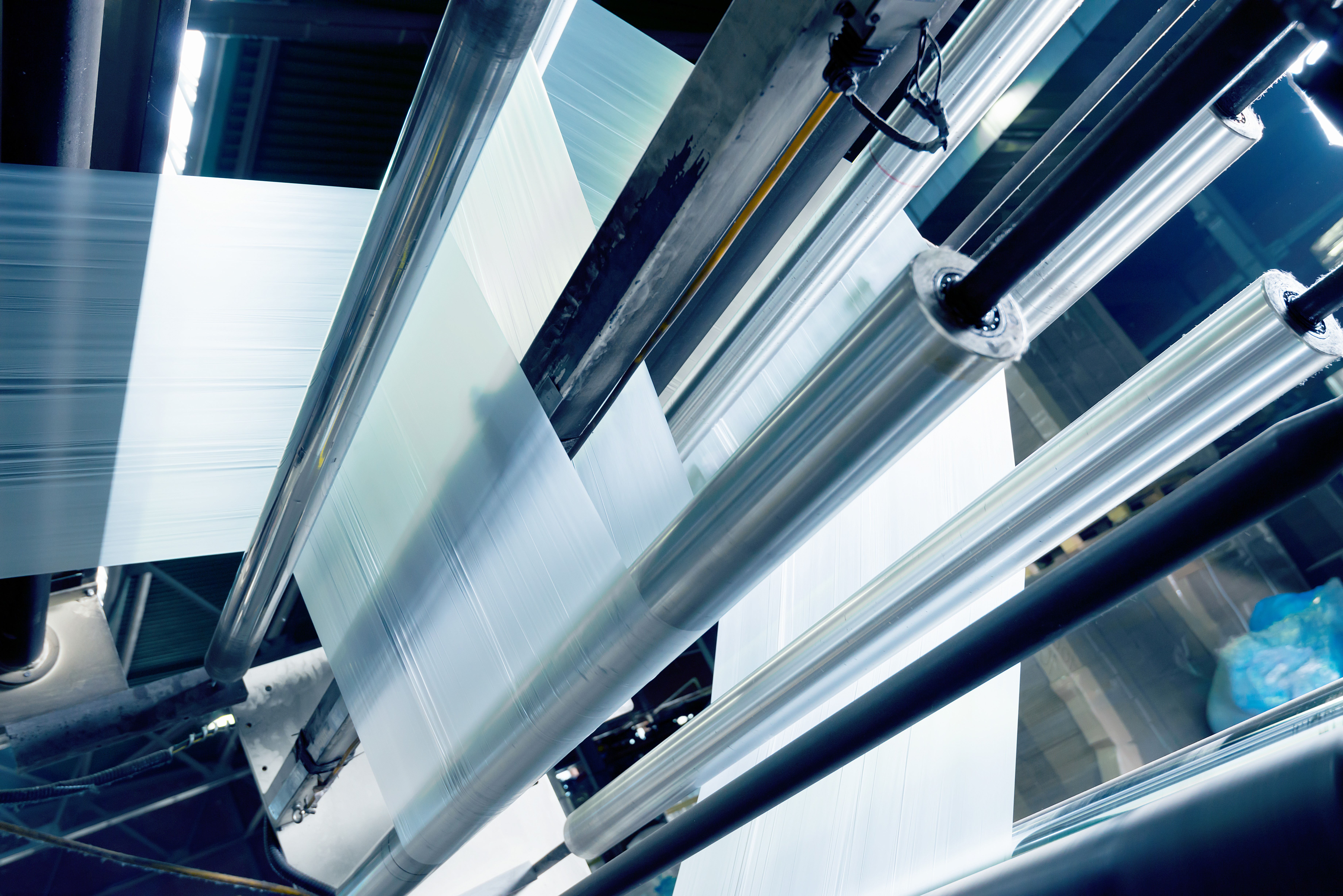 production of plastic packaging film