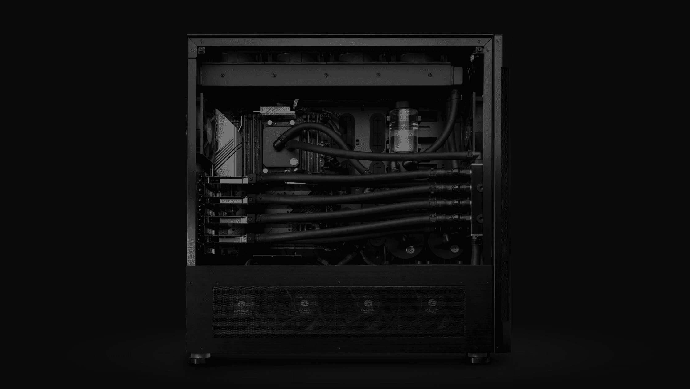 Hero image with abstract blue pattern