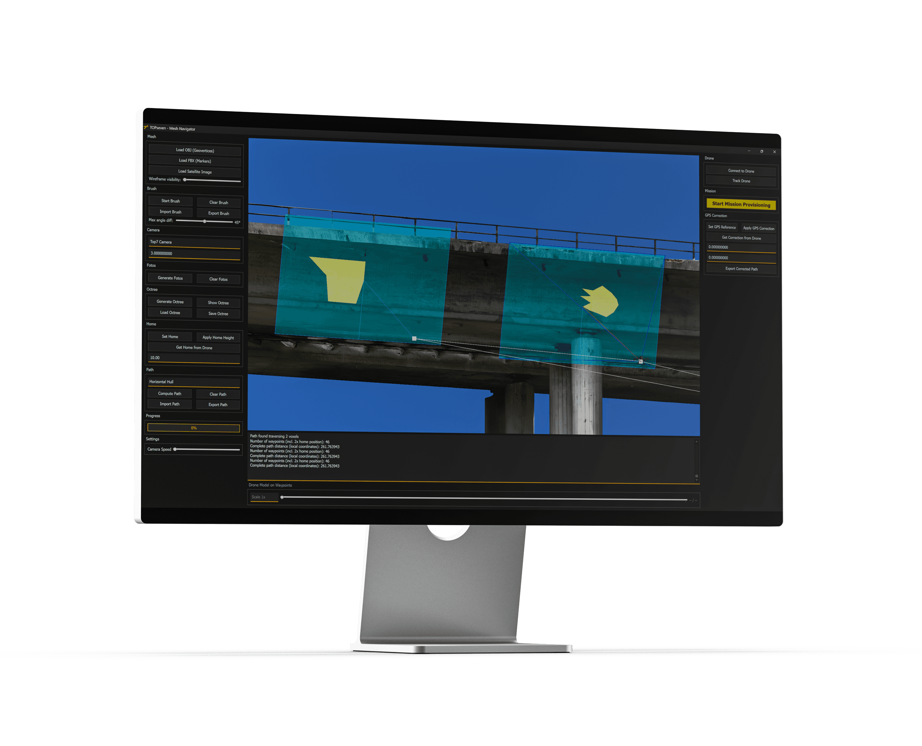 TOPseven drone mesh navigator