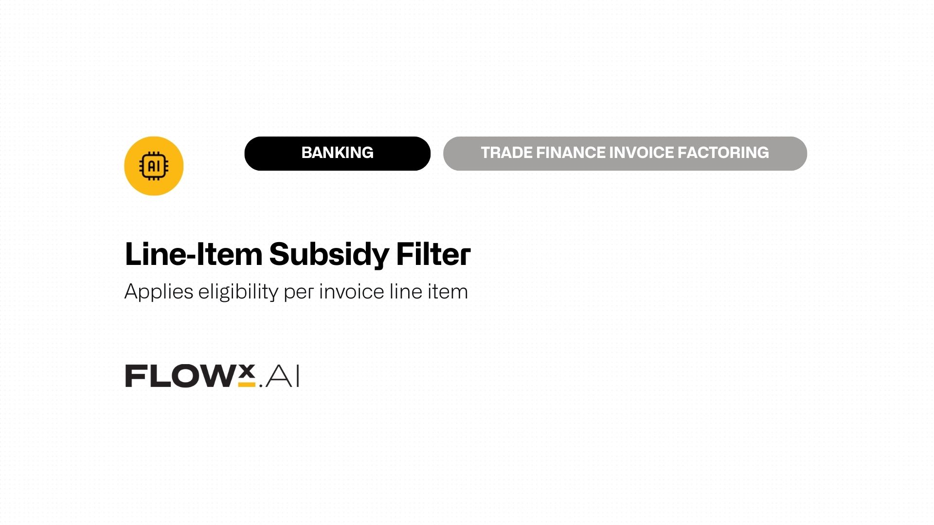 Line‑Item Subsidy Filter