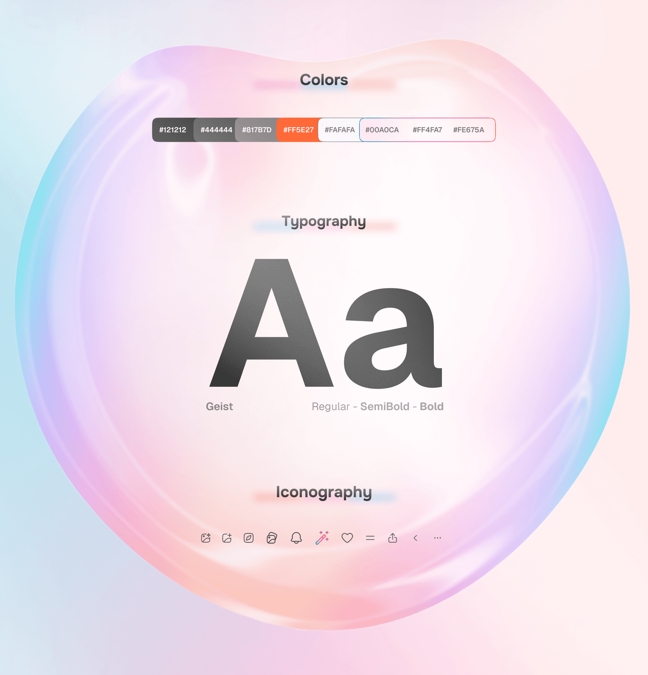 project typography & colors