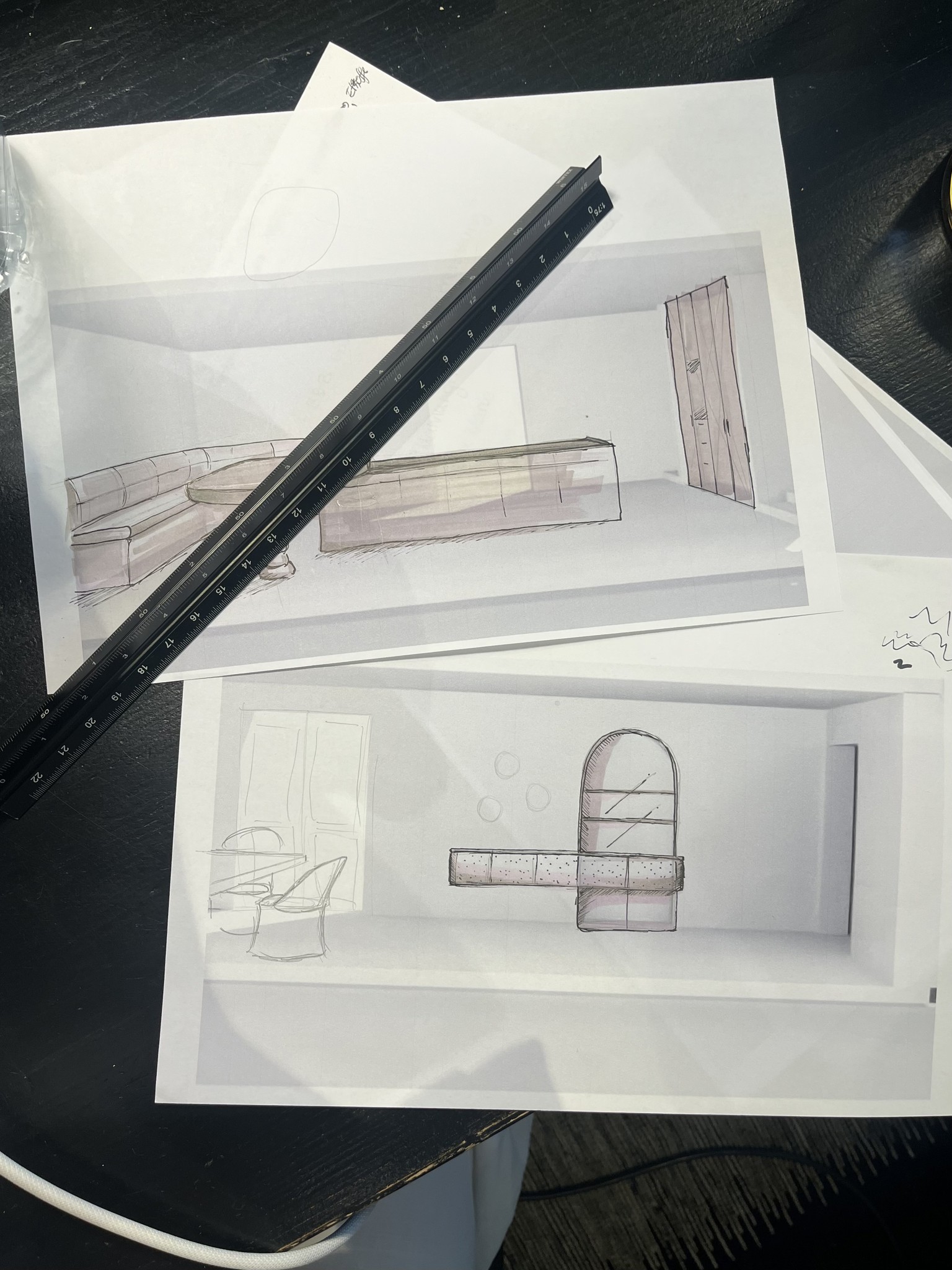 be. INTERIOR STUDIO | GALERIE | Skizze