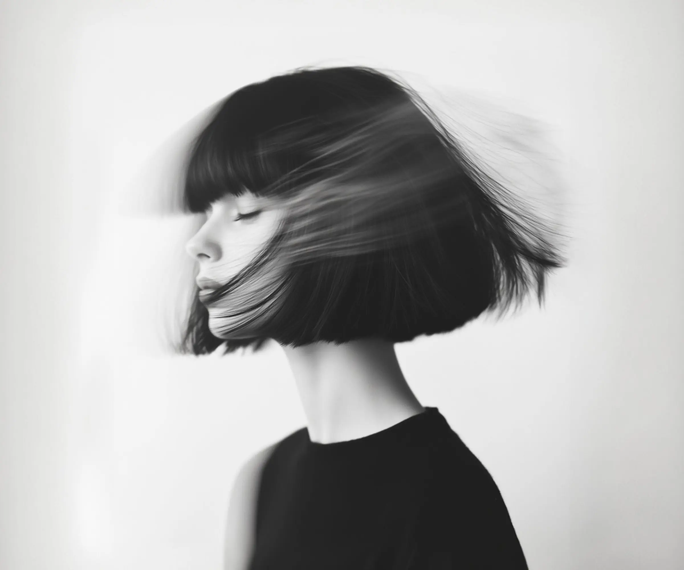 Dynamic Portrait of a Young Woman