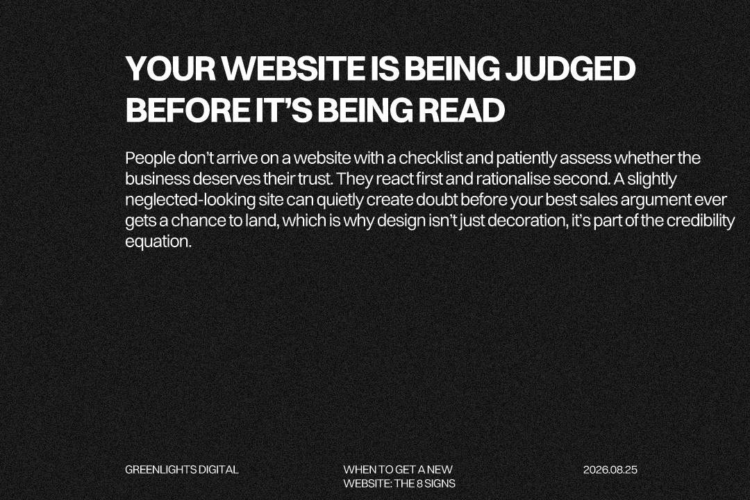 When to get a new website