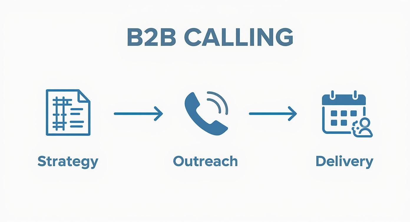 Infographic about b2b cold calling services