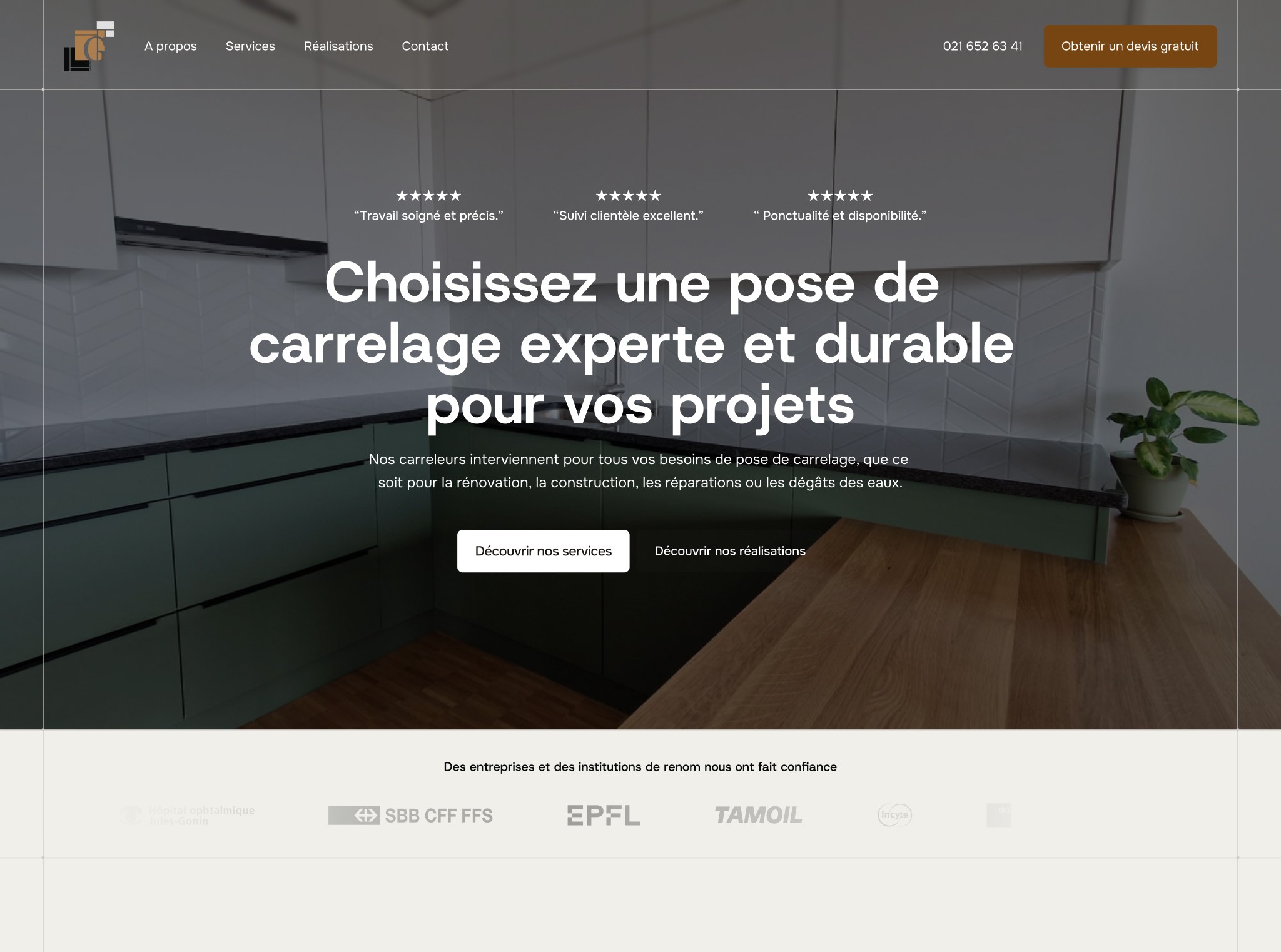Site web Genin Carrelage