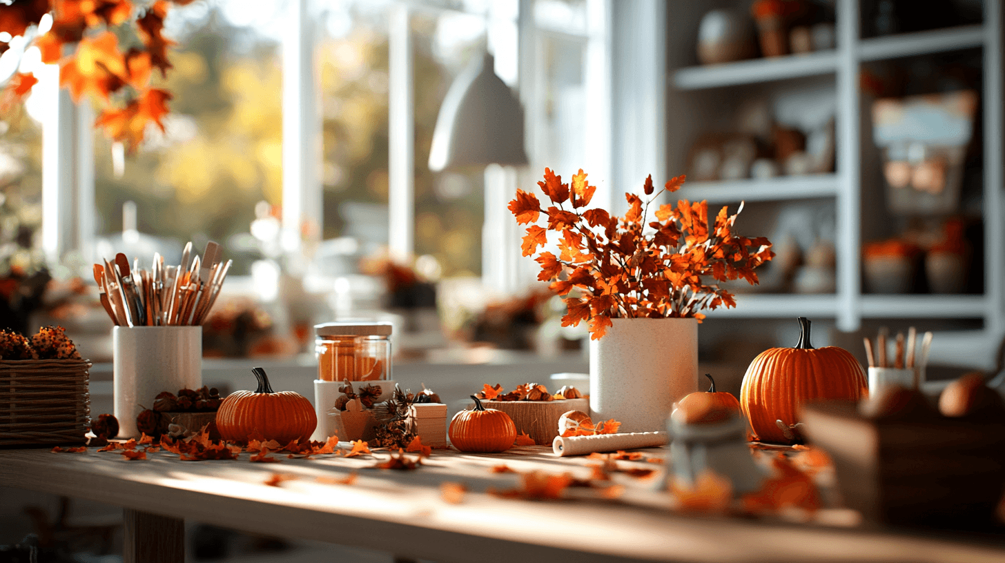  Engaging children in crafting seasonal decorations 