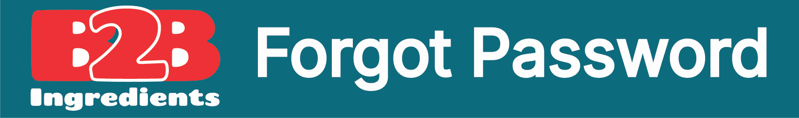 B2B Ingredients Logo and Sign Up Header