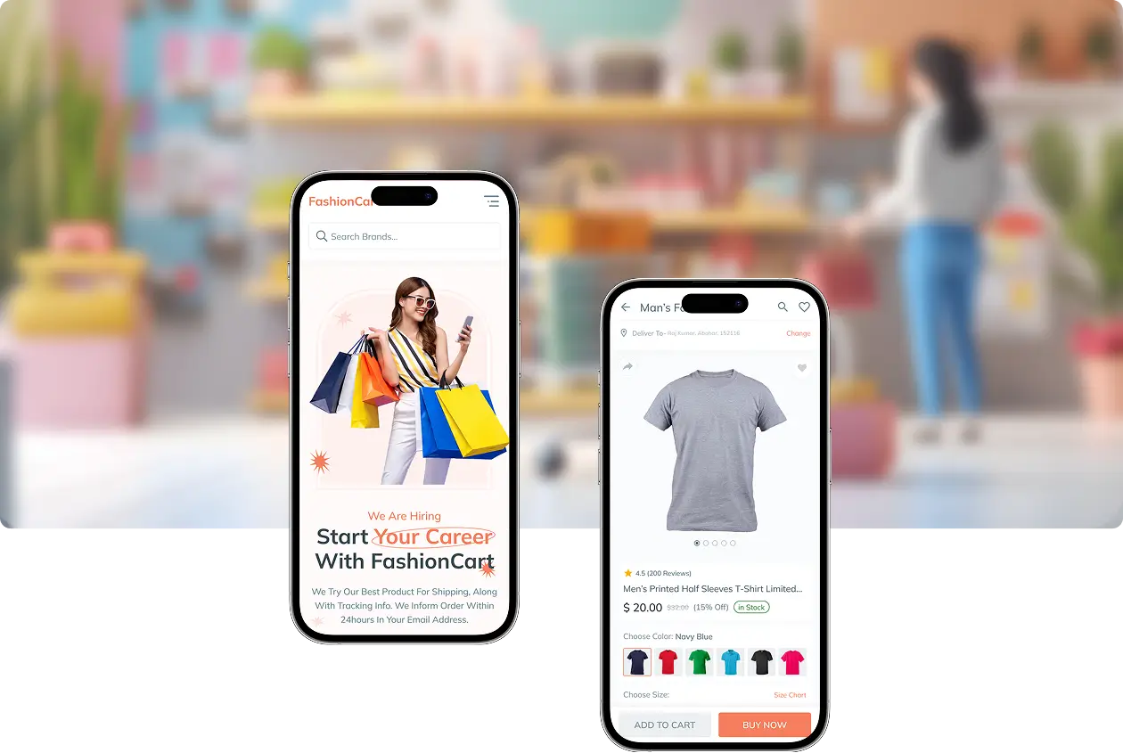 Mobile mockups