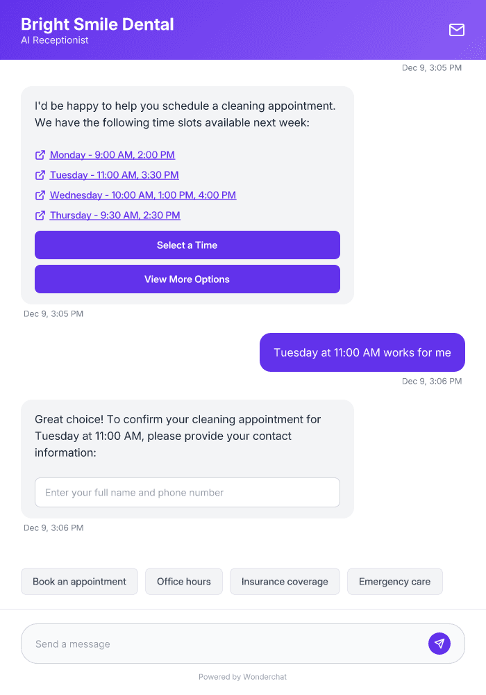 Dental Receptionist AI Agent Template for 24/7 Patient Support