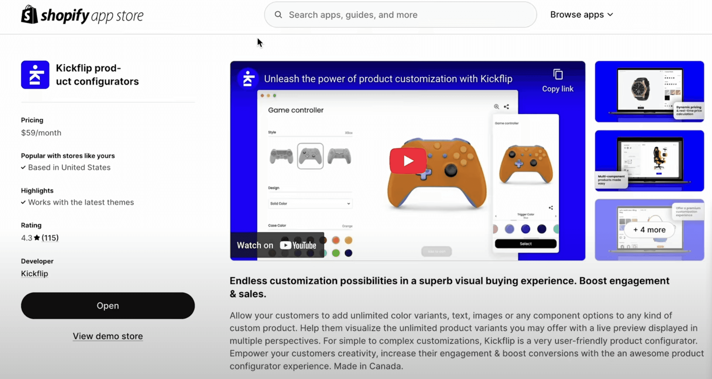 Shopify Product Configurator Kickflip