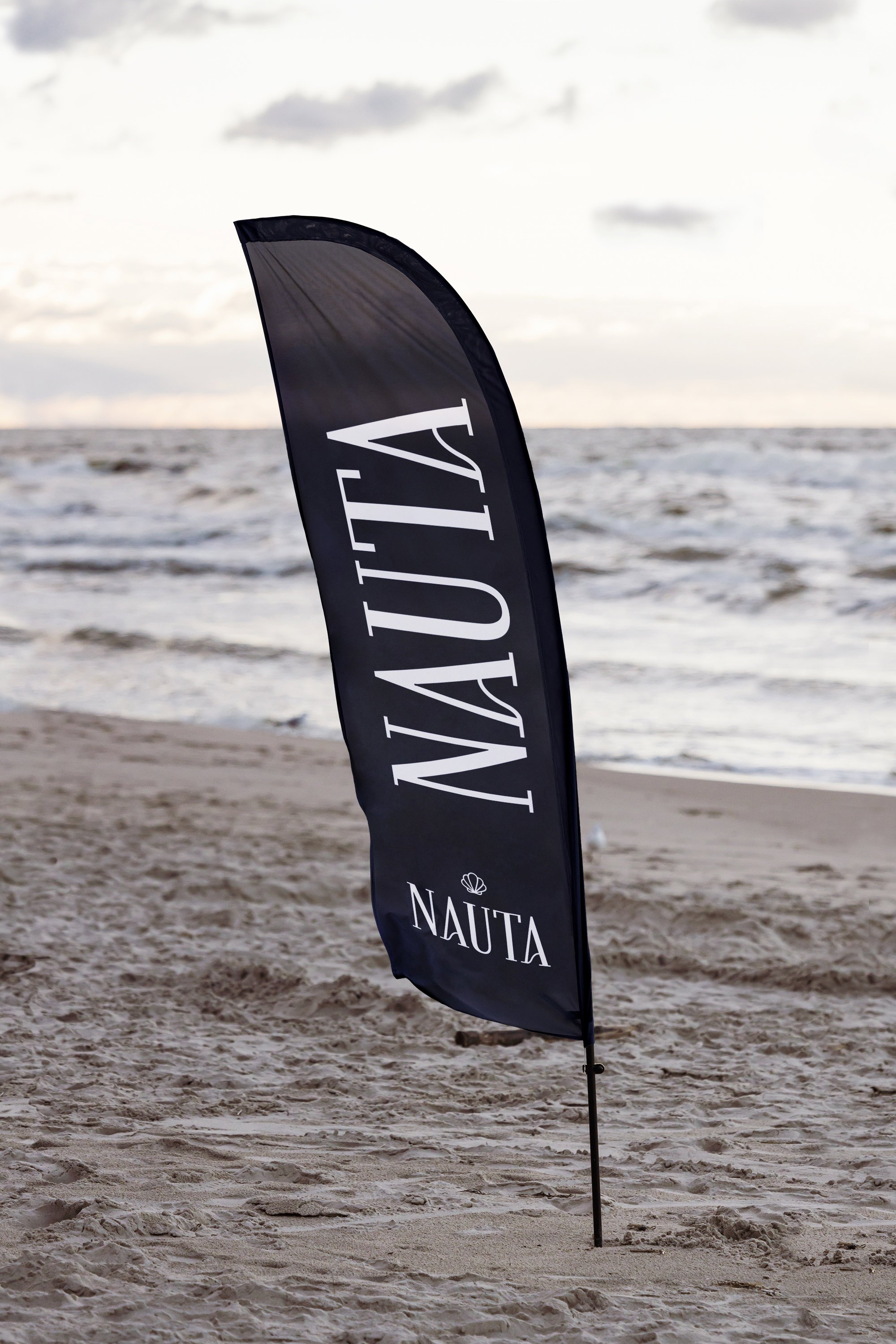 Nauta surf camp surf school flag design