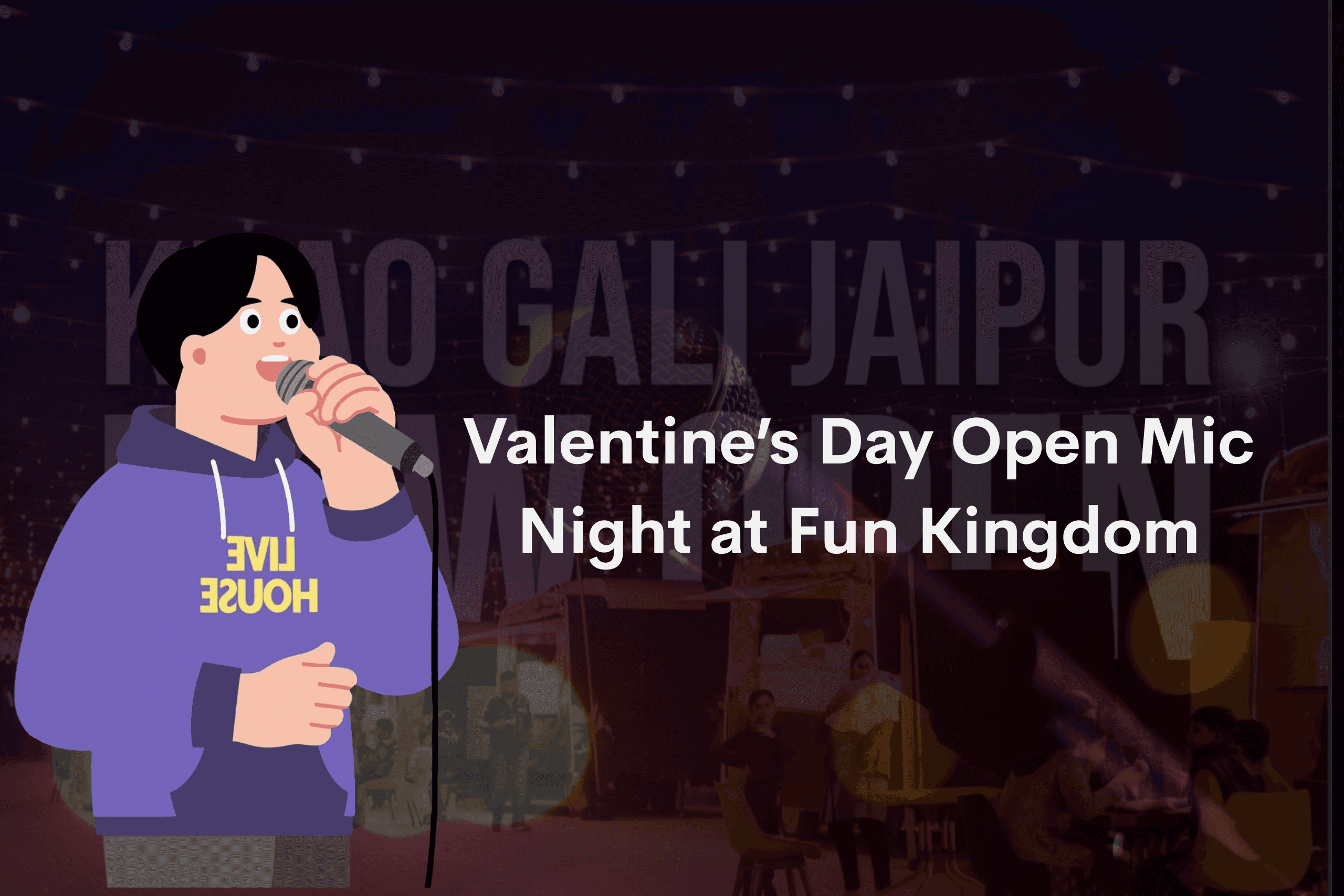 Valentine’s Day Open Mic Night at Fun Kingdom