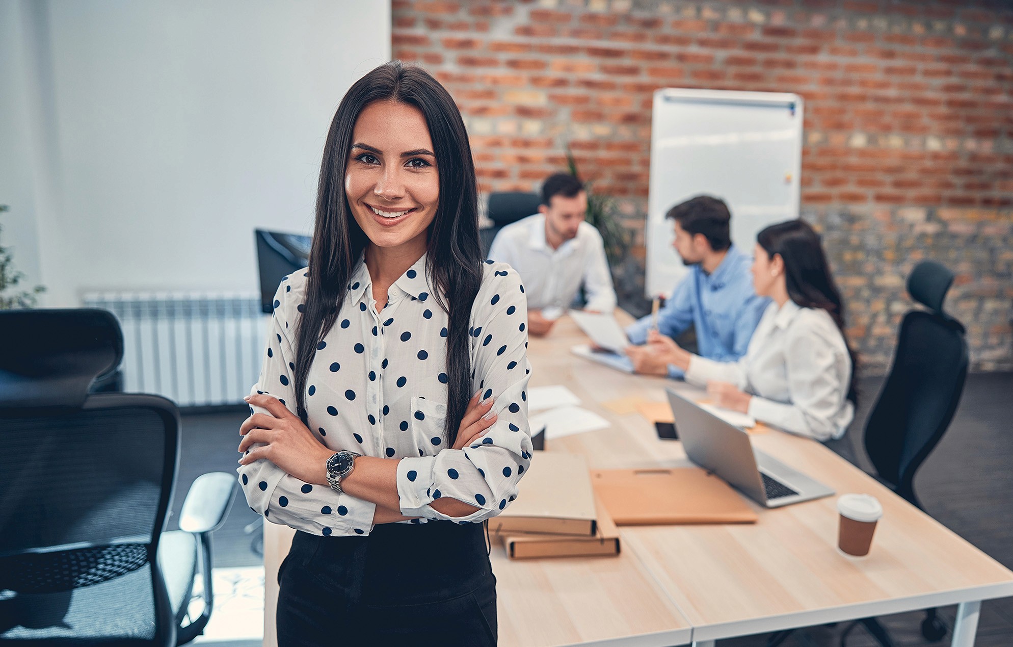 project manager during a meeting with architects