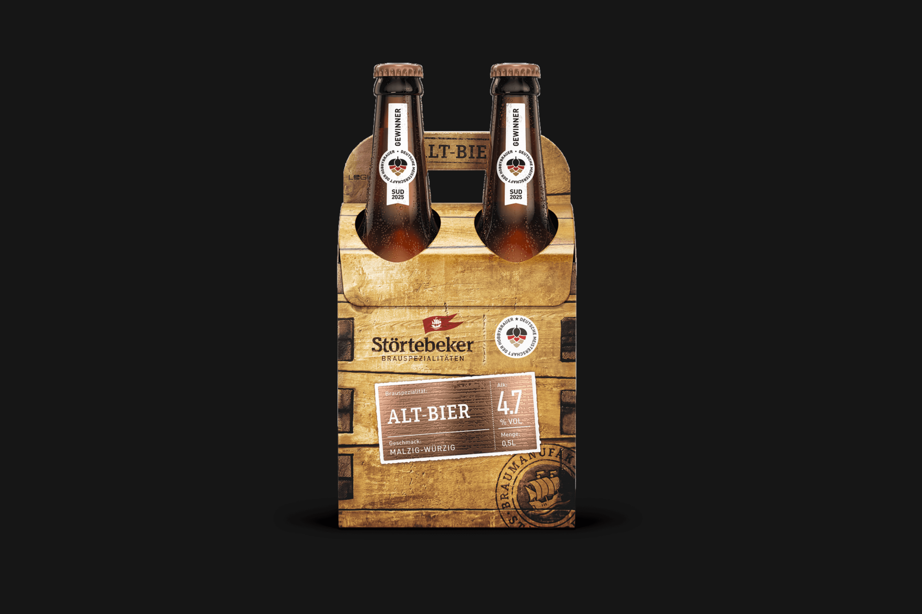 Störtebeker Alt-Bier 4-pack carrier