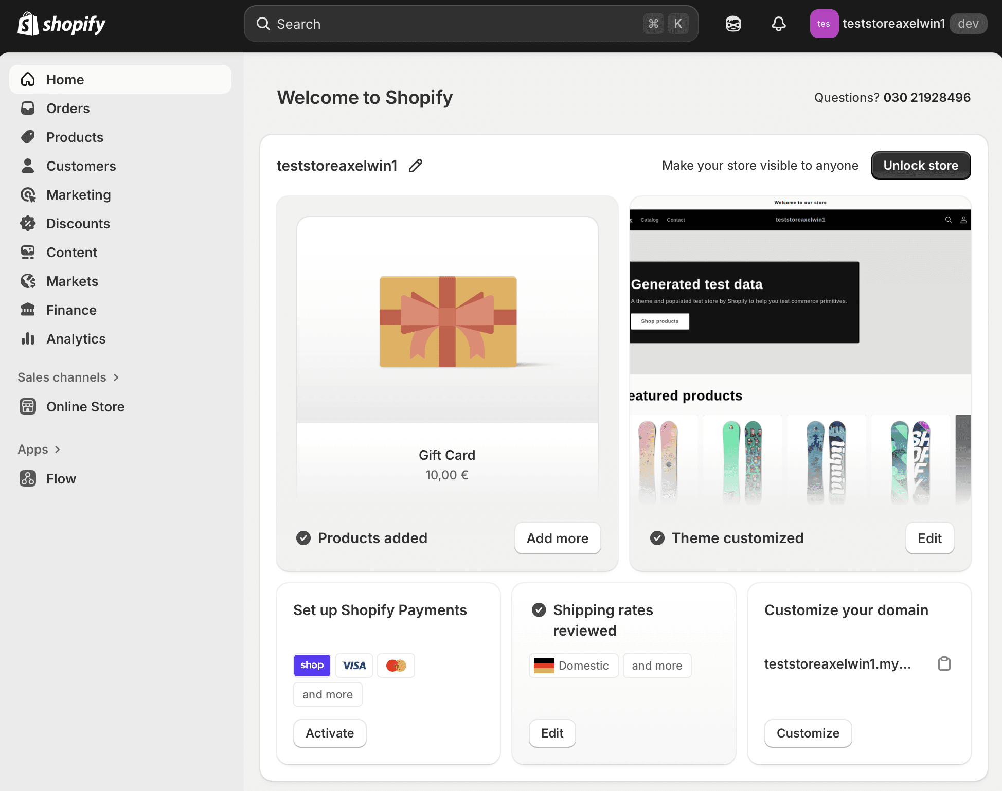 Shopify store build and design by Axelwin, an eCommerce agency in Berlin helping brands launch and scale online