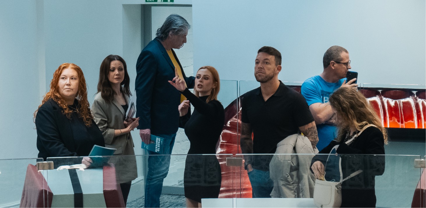 People gathered together at an event.