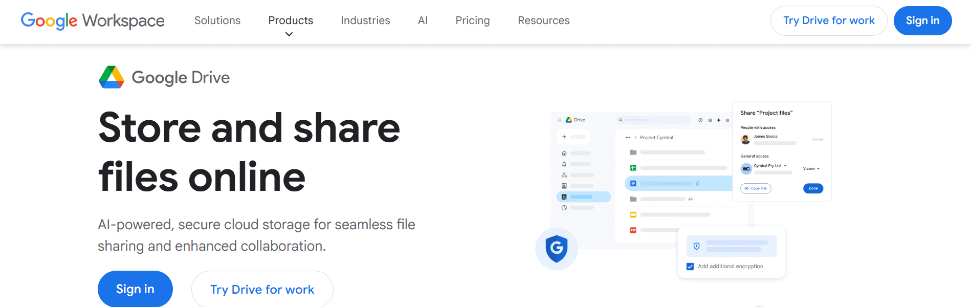 google drive - AI Document Review