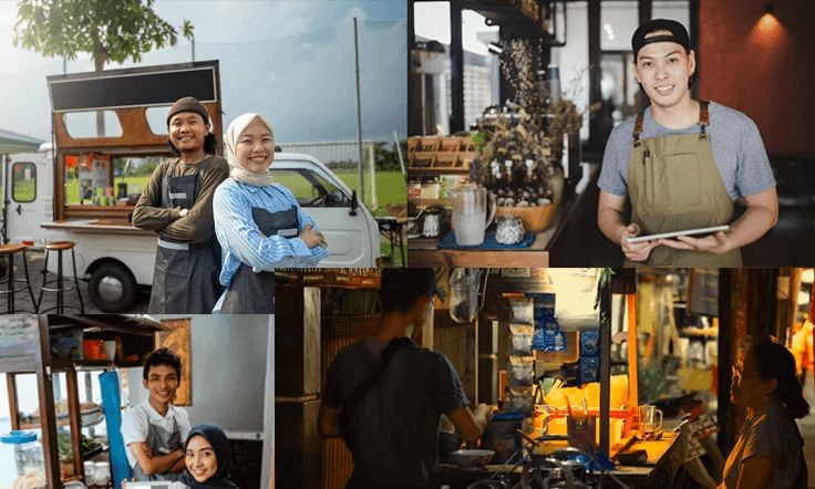 a man and a woman standing next to each other
