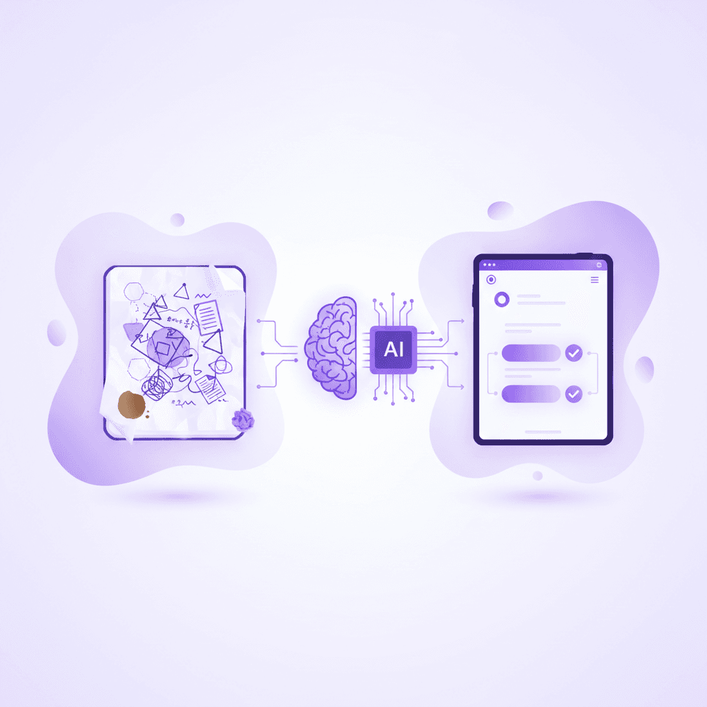 Transforming handwritten notes into a digital AI practice test