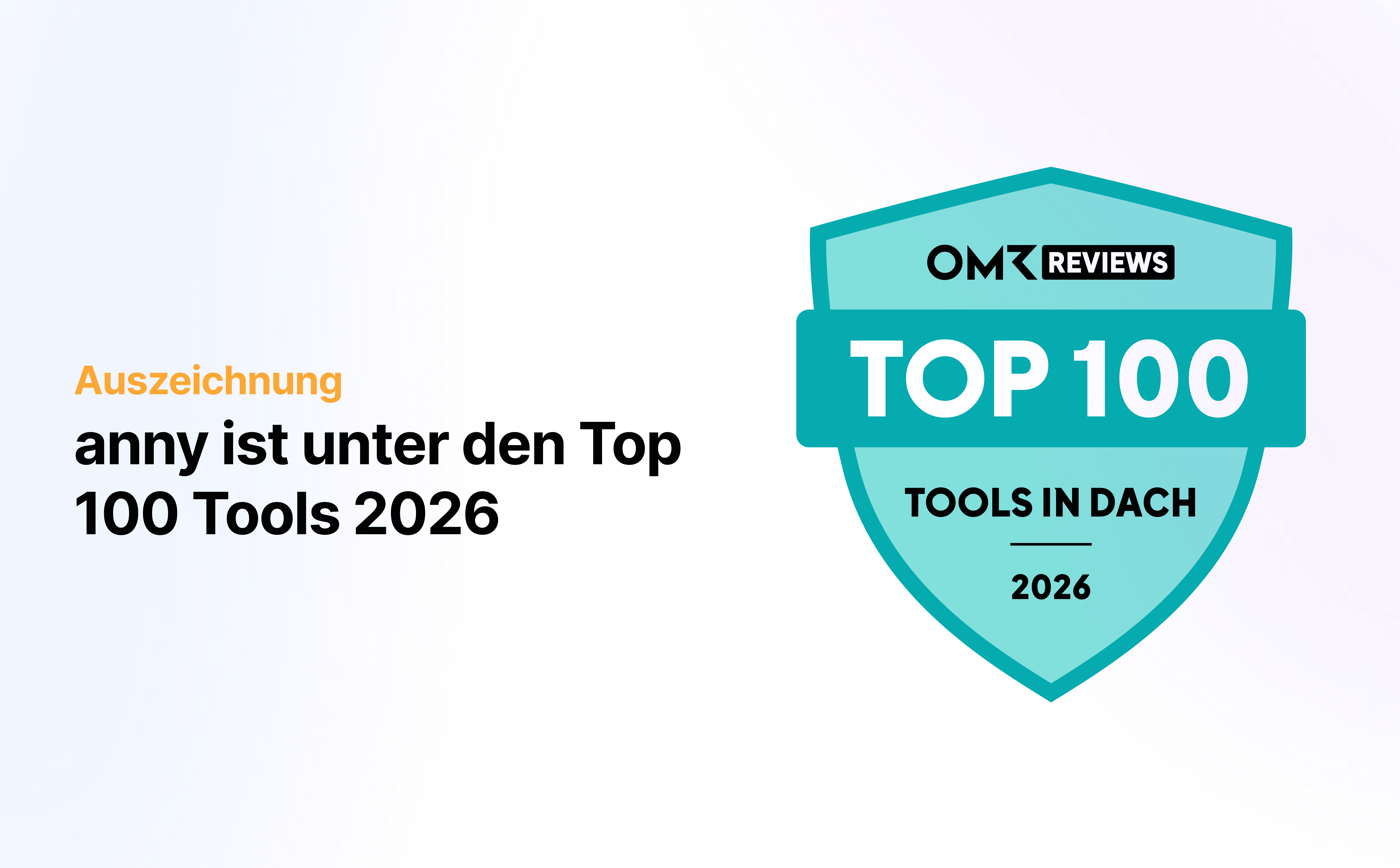 Desk Sharing Software anny unter den Top 100 Tools von OMR Reviews