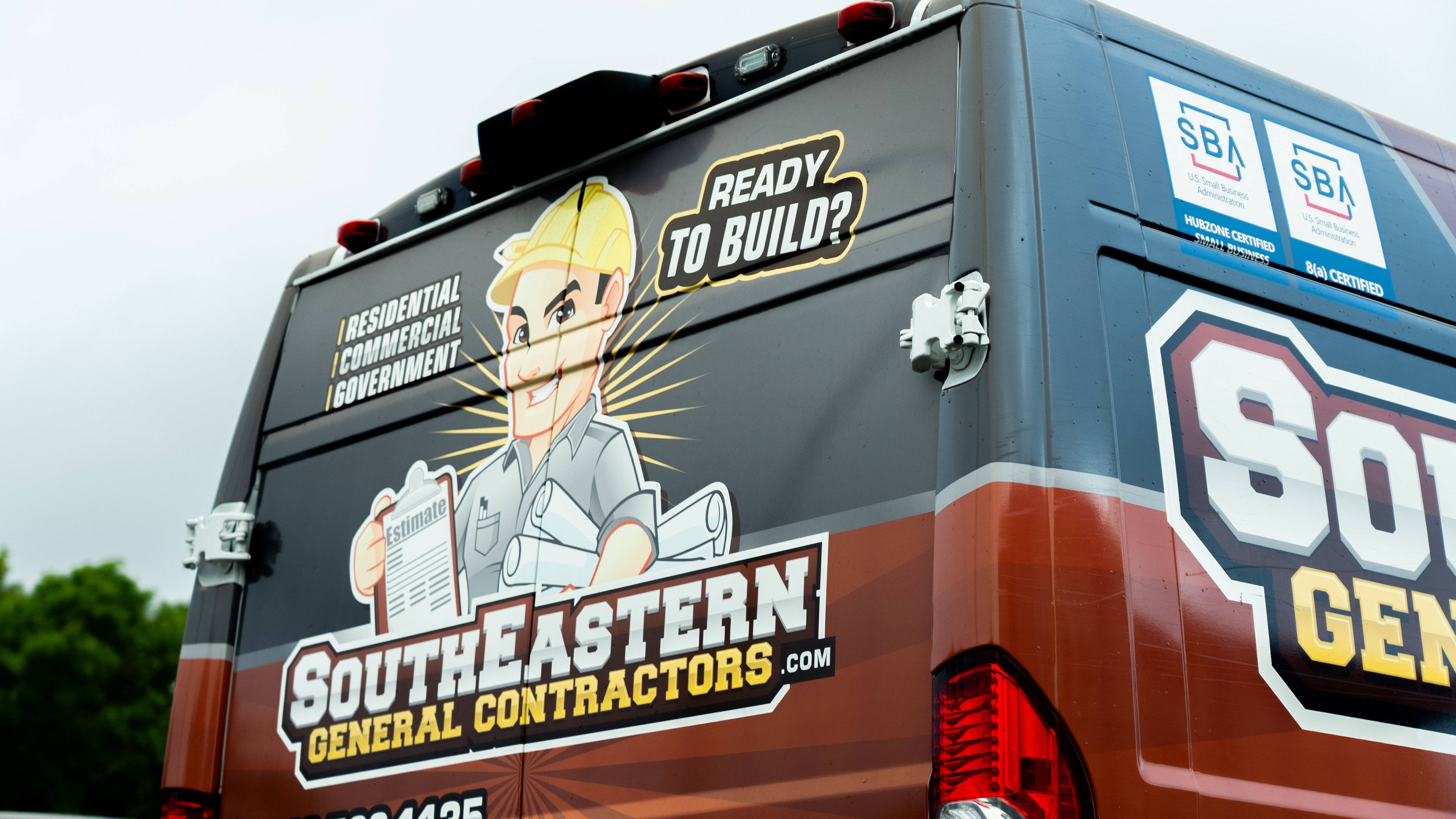 SEGC branded construction vehicle representing Fayetteville NC home builder services
