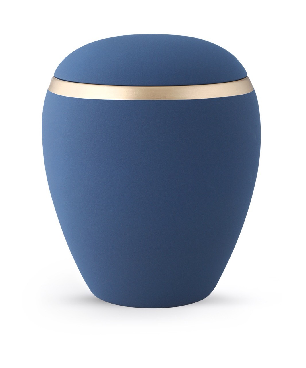 Urne 81: Edition Colour Line, Samton marine, altgold Dekorstreifen, Keramik