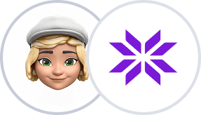 AI Buddy profile paired with purple token logo