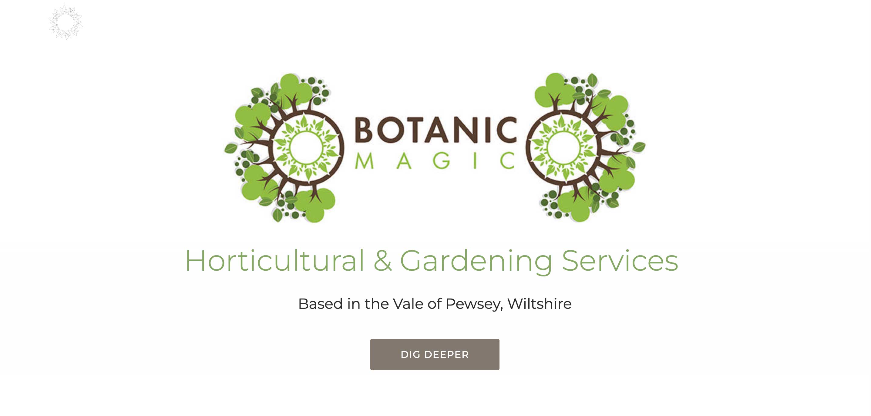 screenshot of homepage