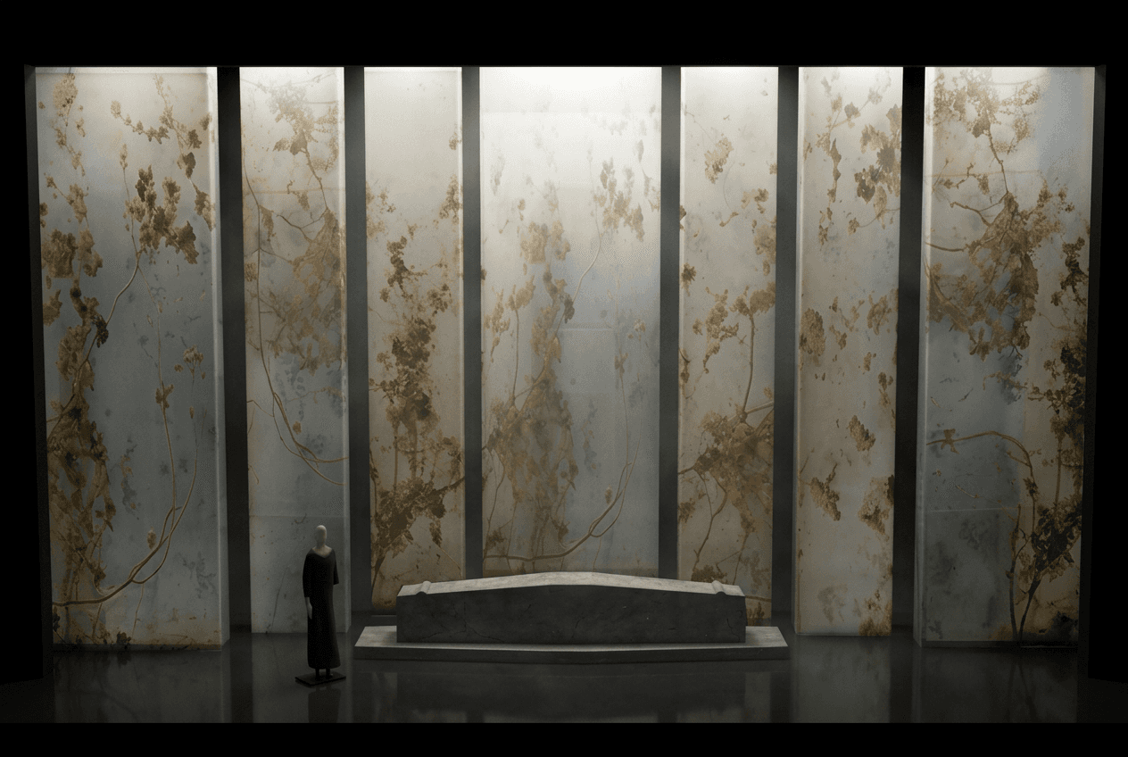 Production design proposal for The Death of Tintagiles by Maurice Maeterlinck.