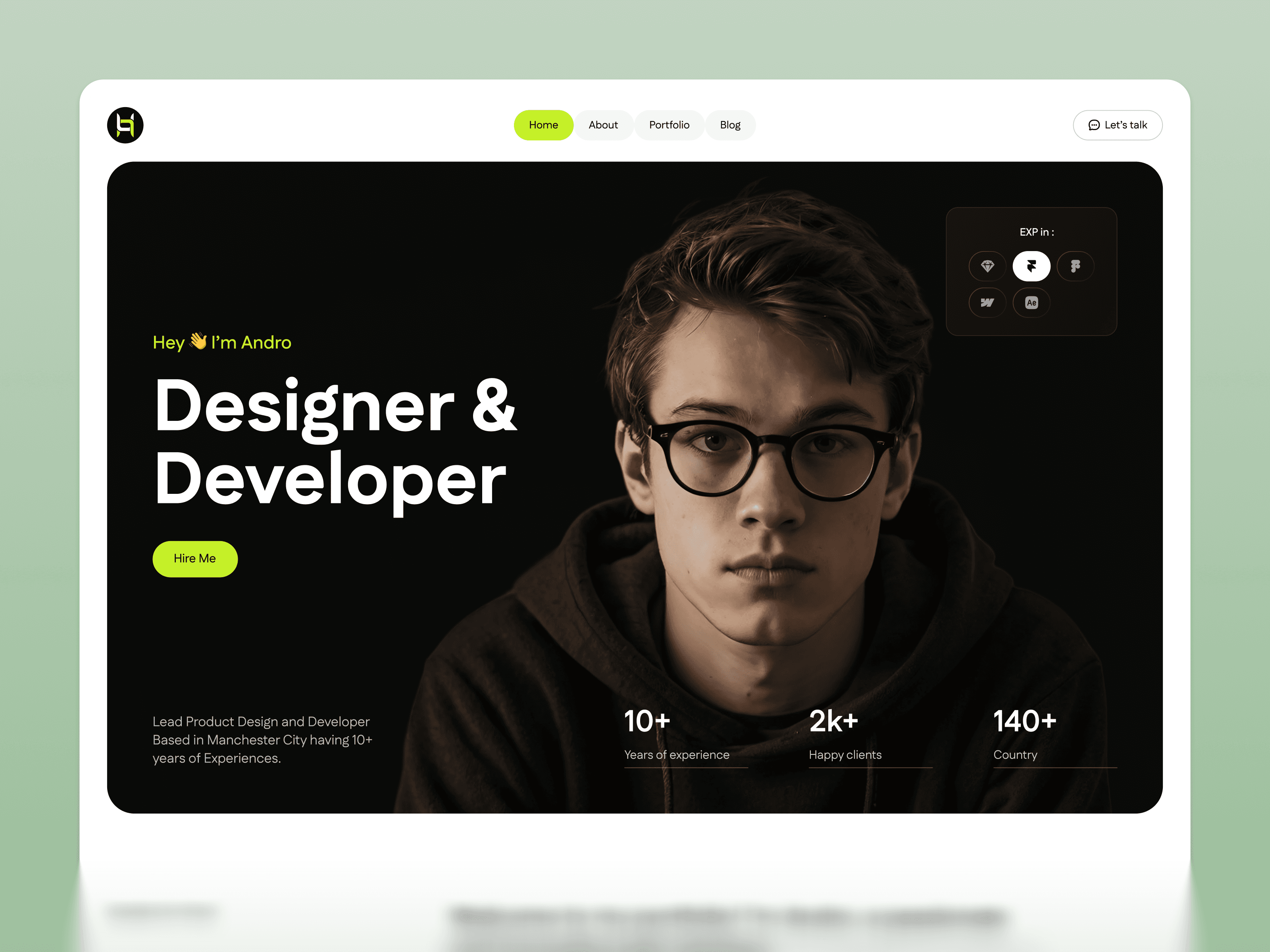 Framer Personal Portfolio Template