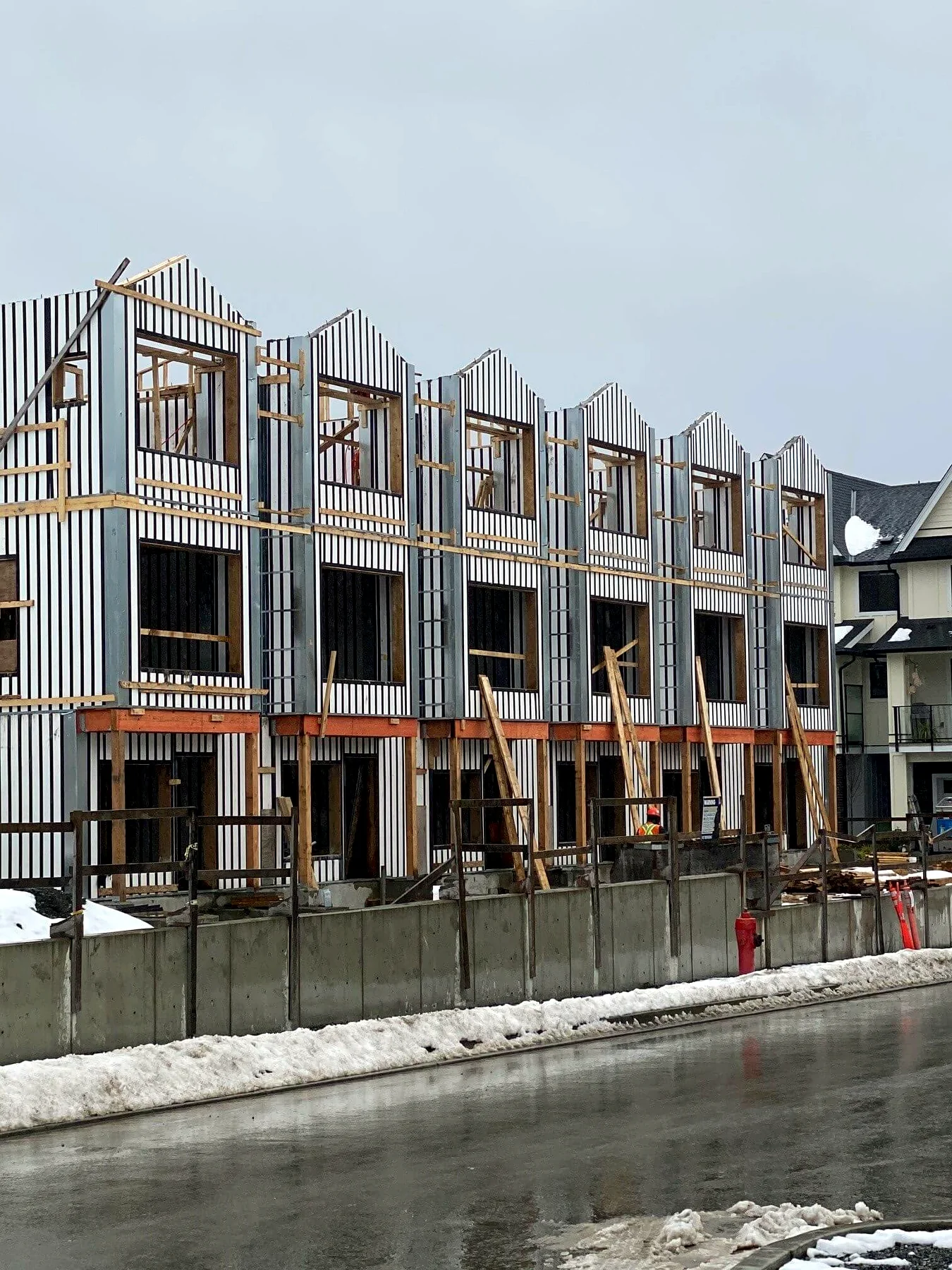 Three-level townhomes on Vancouver Island
