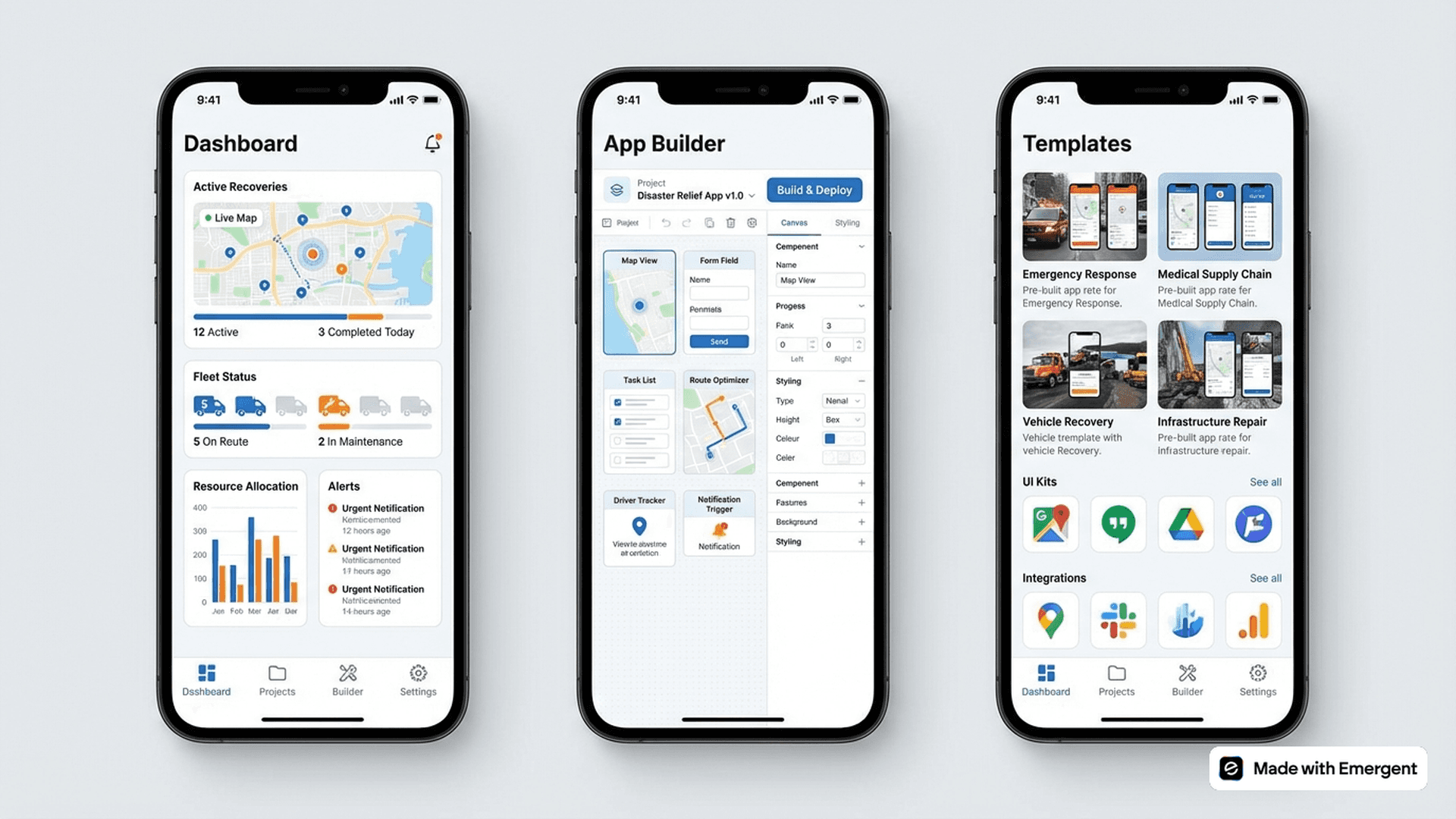 Recovery Logistics App Made With Emergent