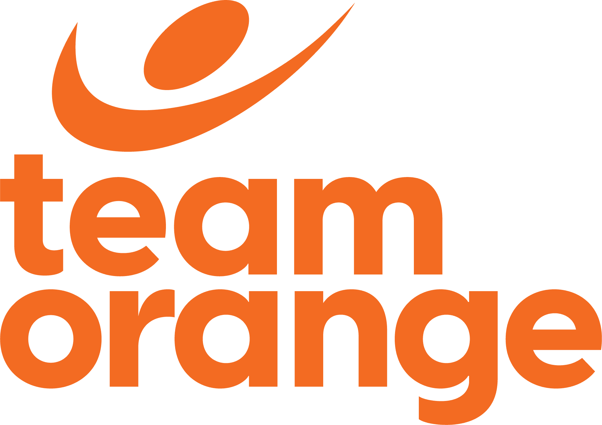 Team Orange Exsportise logo in orange.