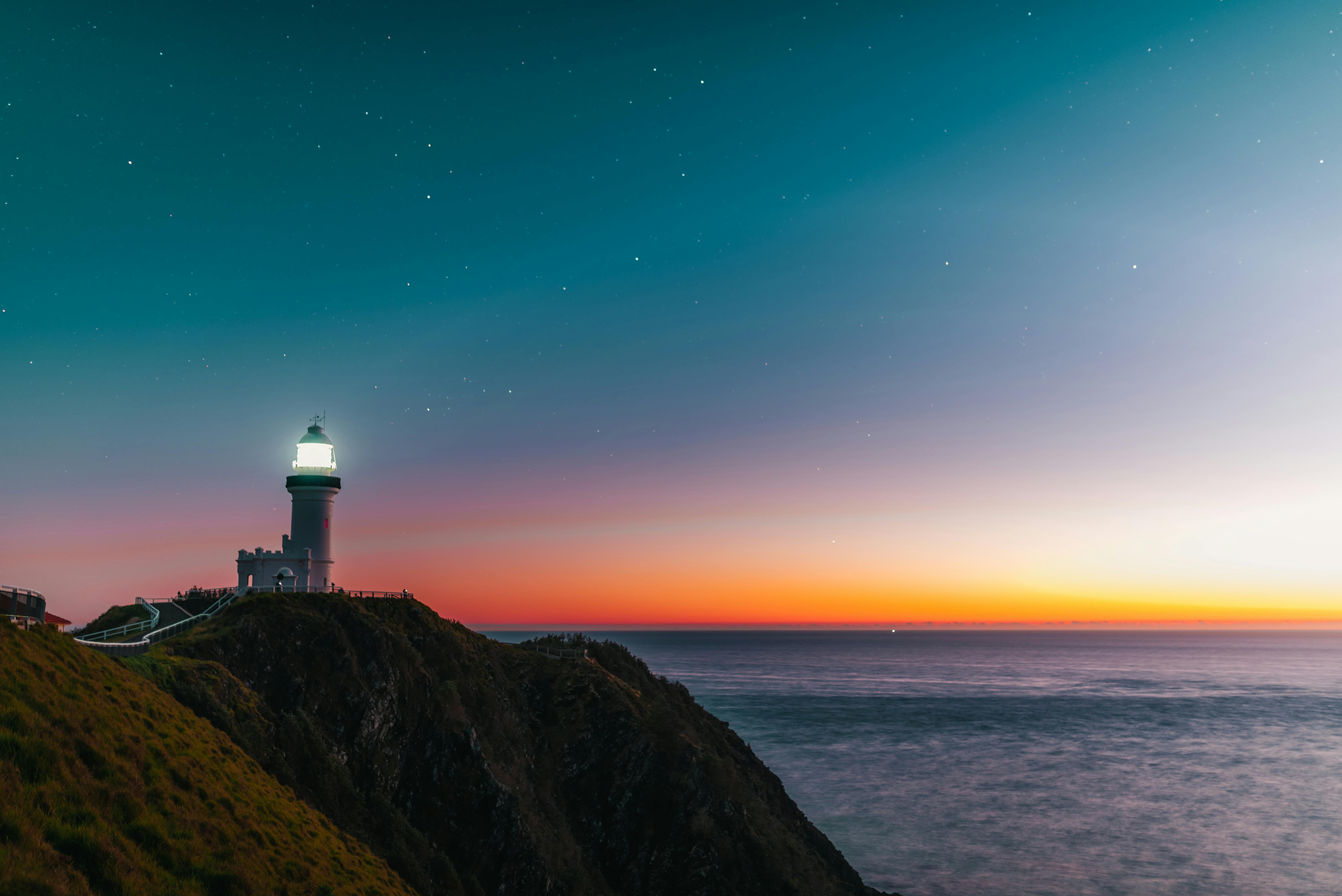Lighthouse by the sea