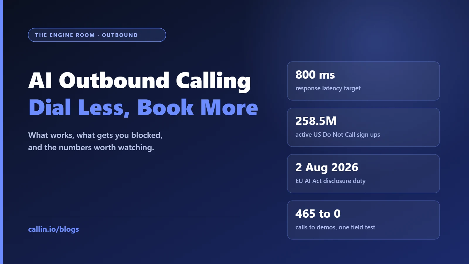 AI outbound calling cover for The Engine Room