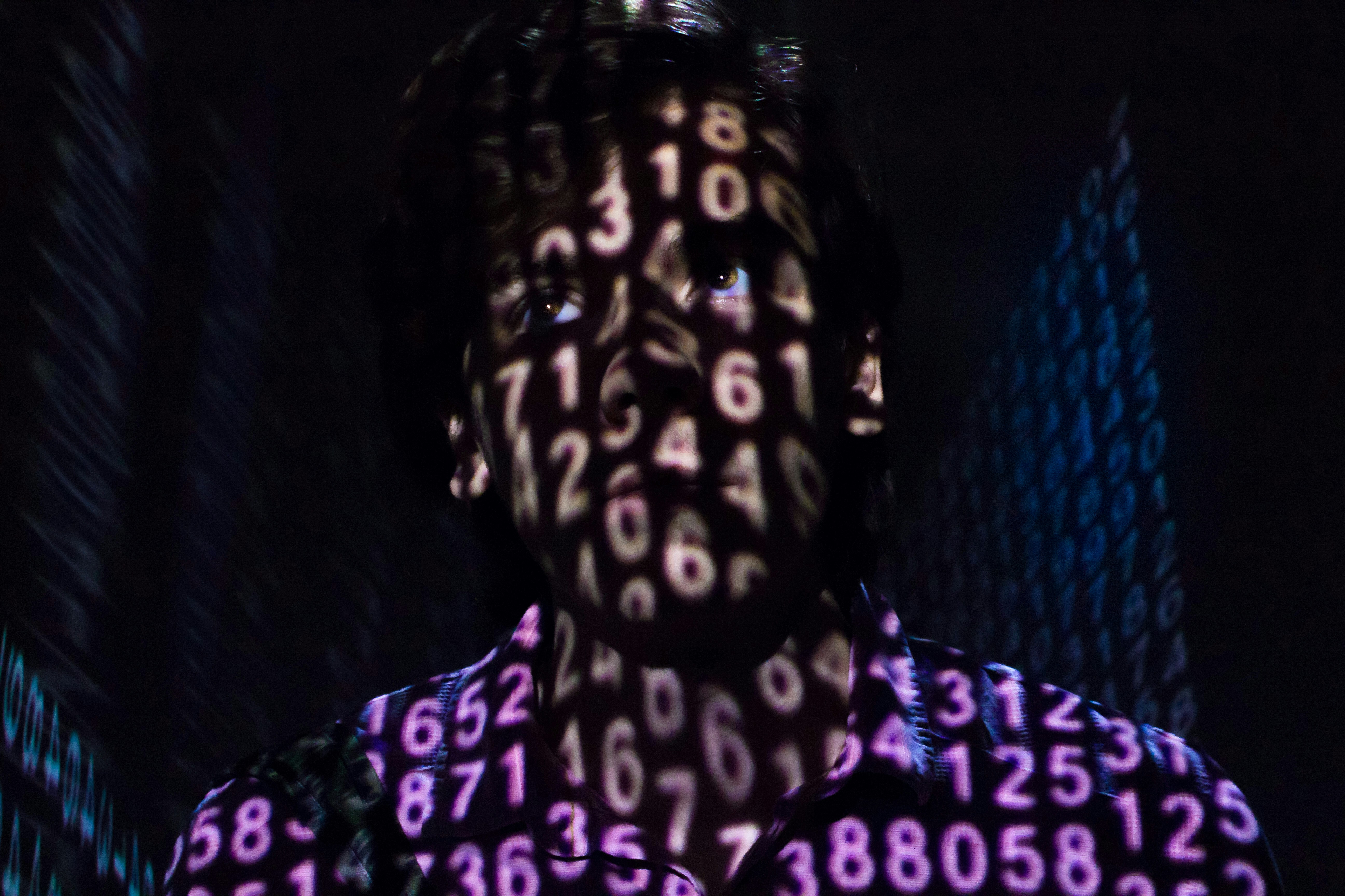 woman in black and purple leopard print shirt