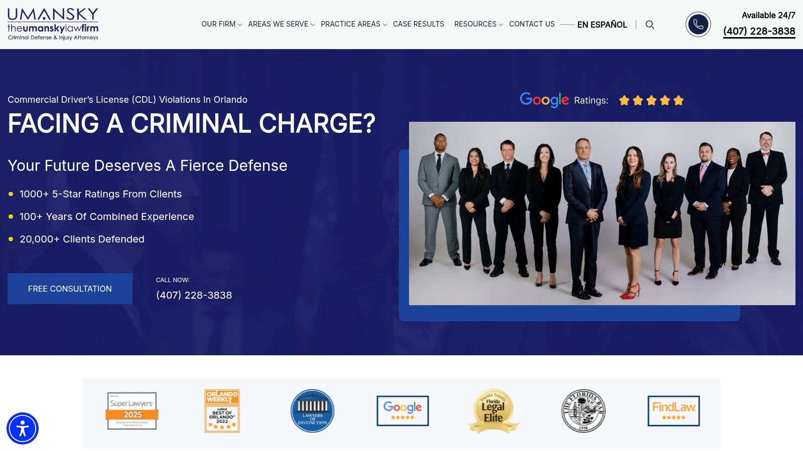 The Umansky Law Firm (Orlando – CDL Violations)