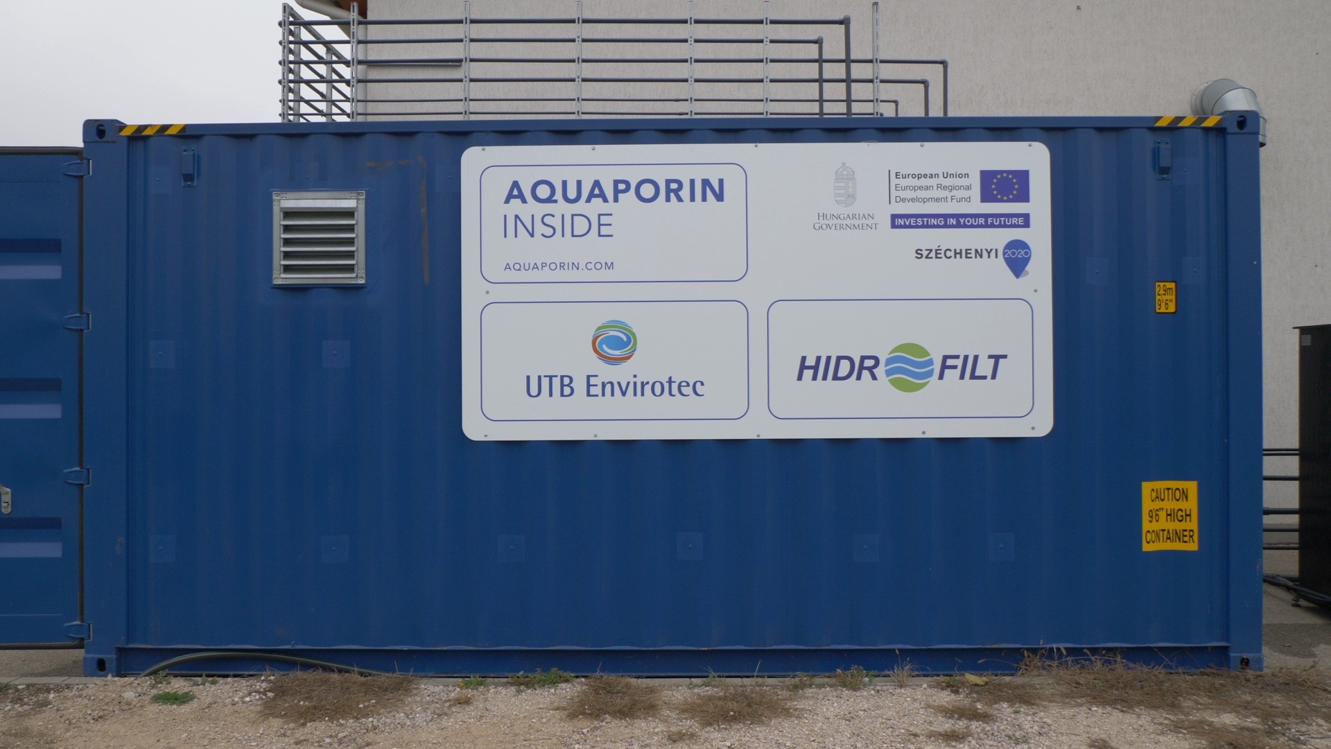 Forward osmosis demonstration container: UTB with Aquaporin and HIDROFILT