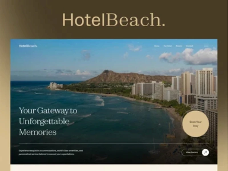 HotelBeach Framer Travel Templates