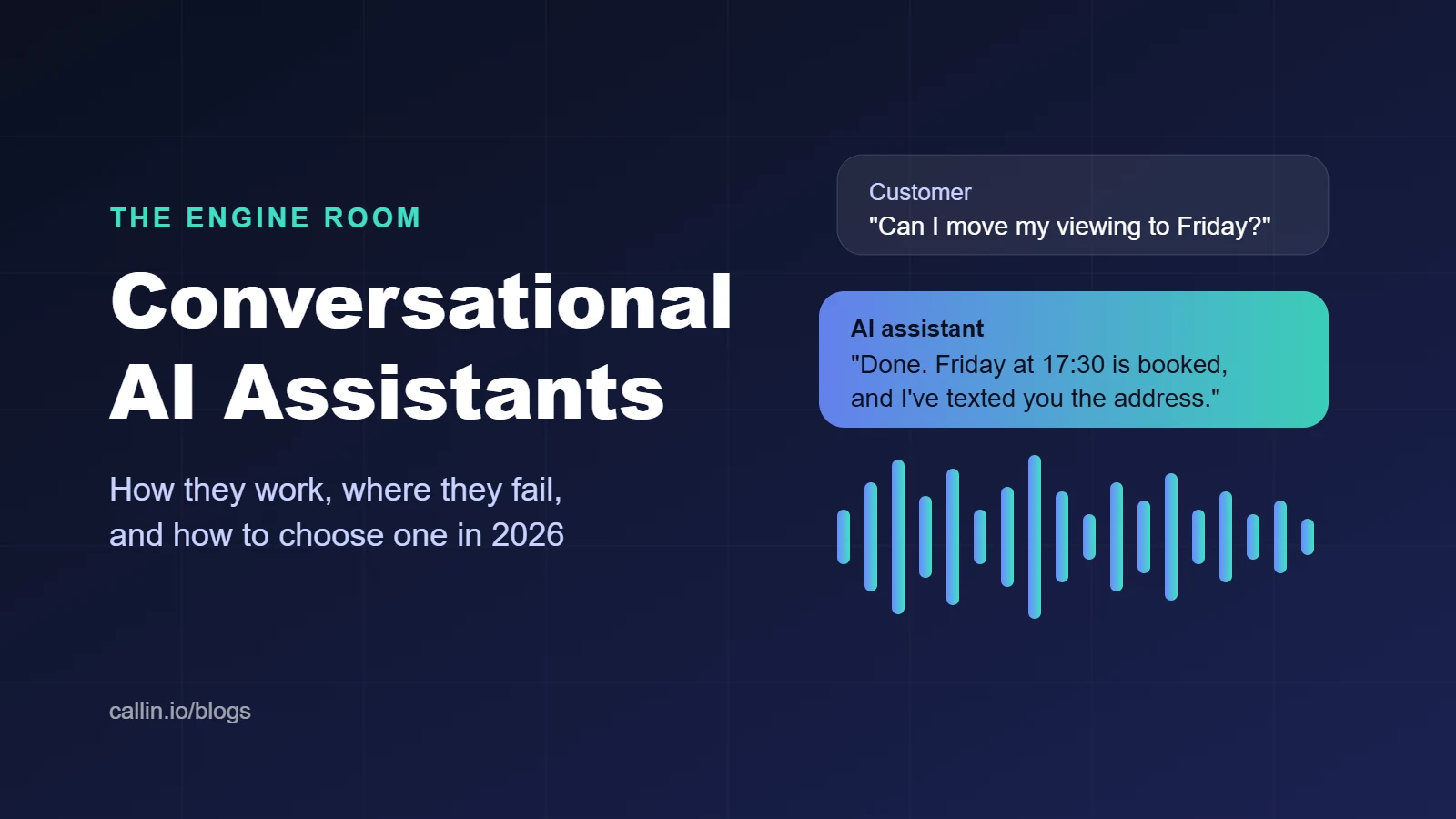 Conversational AI assistants: a customer asks to reschedule and the AI assistant books the new slot
